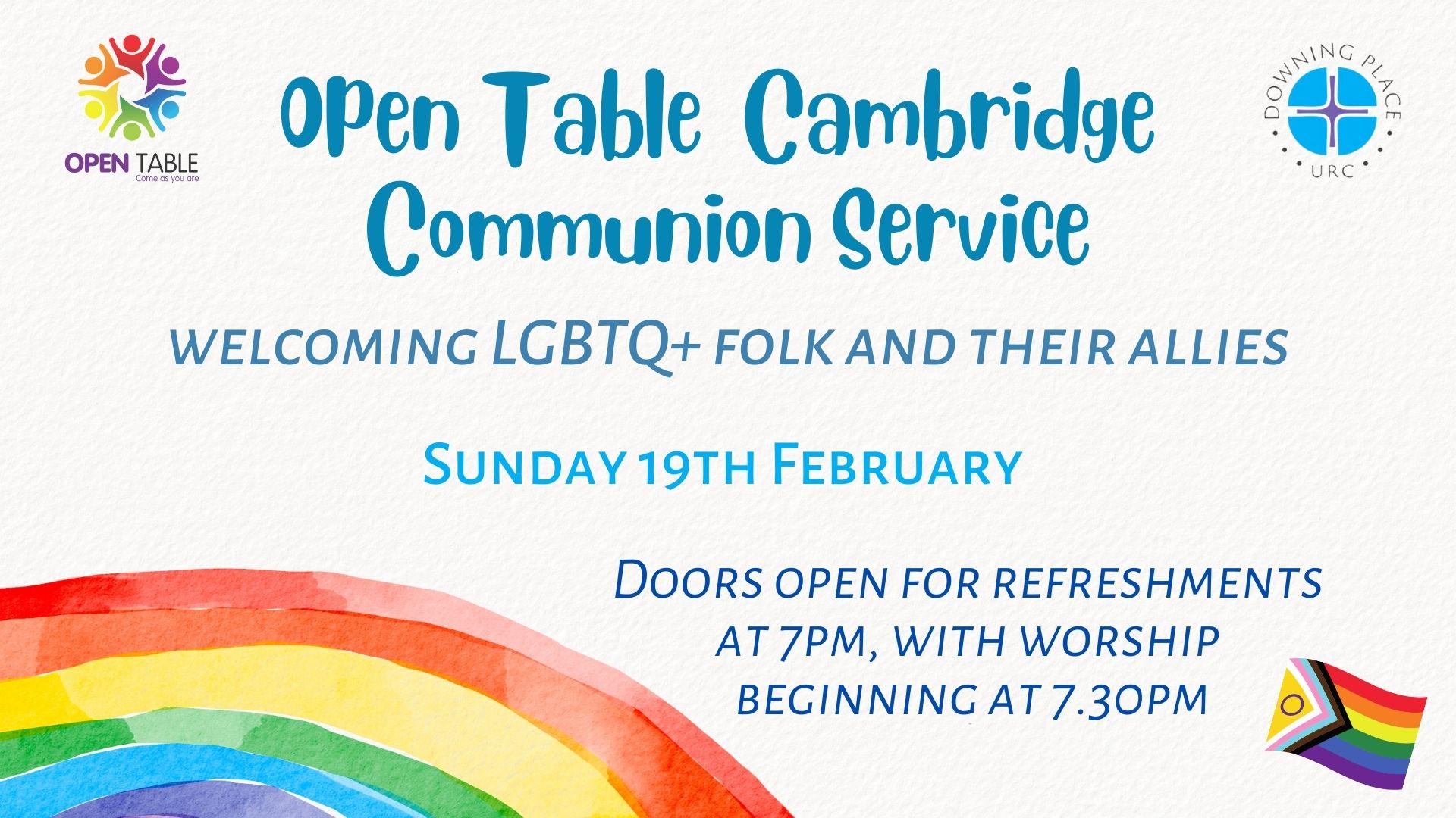 Open Table 19th February