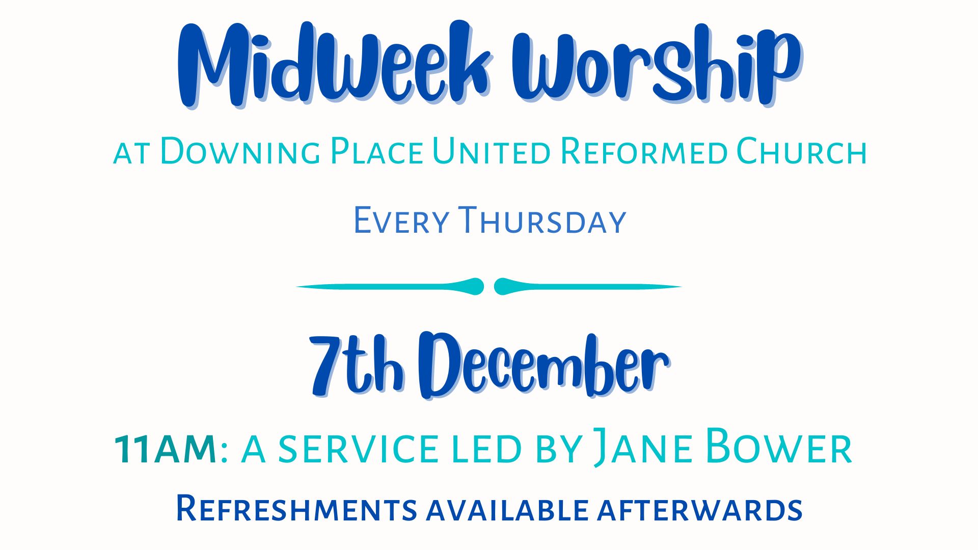 Midweek Worship 7 Dec